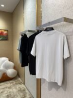 Balenciaga Logo Crackle Letter Print Short Sleeve T-Shirt Black - 图片 4