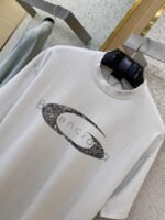 Balenciaga Logo Cracked Letter Print Short Sleeve T-Shirt White - 图片 6