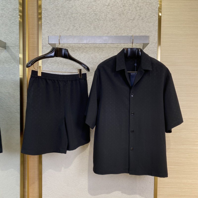 wsxc1748035870798_0.jpg LV Full Print Casual Short Sleeve Polo Shirt - 图片 1