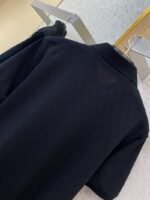 LV Tessellated Logo Embroidered Polo Shirt Black - 图片 8