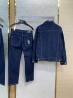Fendi Medallion Embroidered Denim Trousers - 图片 2