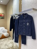 Fendi Medallion Embroidered Denim Trousers - 图片 3