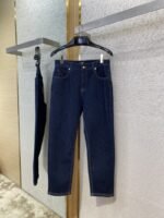 Fendi Medallion Embroidered Denim Trousers - 图片 5