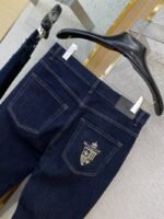 Fendi Medallion Embroidered Denim Trousers - 图片 8