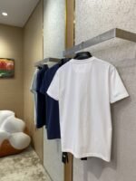 Fendi Chest Logo Embroidery Short Sleeve T-Shirt White - 图片 4