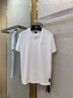 Fendi Chest Logo Embroidery Short Sleeve T-Shirt White - 图片 5