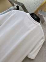 Fendi Chest Logo Embroidery Short Sleeve T-Shirt White - 图片 8