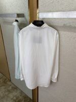 Prada Collar Triangle Logo Shirt White - 图片 8