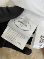 Prada Collar Triangle Logo Shirt White - 图片 9