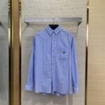 Dior Co-Branded Embroidered Striped Lapel Shirt