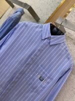 Dior Co-Branded Embroidered Striped Lapel Shirt - 图片 6