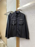 Prada Triangle Label Nylon Work Jacket Coat - 图片 5