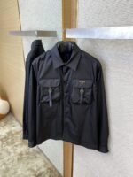 Prada Triangle Label Nylon Work Jacket Coat - 图片 7