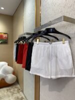 Prada Nylon Triangle Label Shorts White - 图片 3