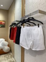 Prada Nylon Triangle Label Shorts Red - 图片 4