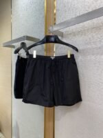 Prada Nylon Triangle Label Shorts Black - 图片 5