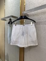 Prada Nylon Triangle Label Shorts White - 图片 5