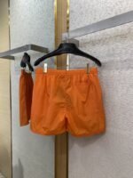 Prada Nylon Triangle Label Shorts Orange - 图片 7