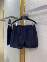 Prada Nylon Triangle Label Shorts Navy Blue - 图片 7