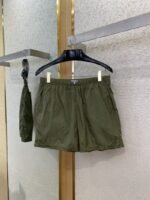 Prada Nylon Triangle Label Shorts Green - 图片 5