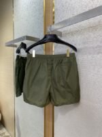 Prada Nylon Triangle Label Shorts Green - 图片 7