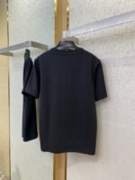 Prada New Triangle Neckline Steel Label Short Sleeve Navy Blue - 图片 4