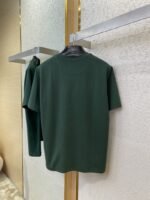 Prada New Triangle Neckline Steel Label Short Sleeve Green - 图片 7