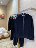 Fendi Logo Embroidered Corduroy Casual Sweatshirt - 图片 3