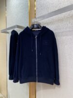 Fendi Logo Embroidered Corduroy Casual Sweatshirt - 图片 5