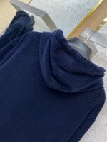 Fendi Logo Embroidered Corduroy Casual Sweatshirt - 图片 8