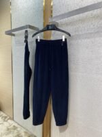 Fendi logo embroidered corduroy casual trousers - 图片 5