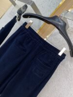 Fendi logo embroidered corduroy casual trousers - 图片 8