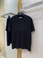 Maison Margiela Digital Embroidery Four Corner Stitch Short Sleeve T-Shirt black - 图片 5