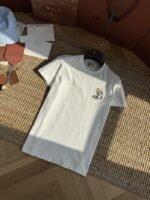 HERMES Leather Embroidered Crew Neck Short Sleeve T-Sleeve - 图片 7