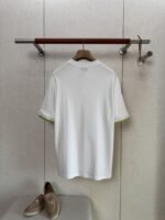 HERMES Cuffed Clash Short Sleeve T-Shirt White - 图片 2