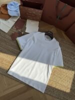 HERMES Cuffed Clash Short Sleeve T-Shirt White - 图片 7
