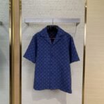 Gucci Printed Jacquard Short Sleeve Shirt