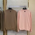 LV Hand Signed Embroidered Monogram Crew Sweatshirt Pink - 图片 2