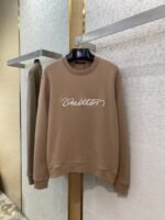 LV Hand Signed Embroidered Monogram Crew Sweatshirt Brown - 图片 5