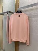 LV Hand Signed Embroidered Monogram Crew Sweatshirt Pink - 图片 7