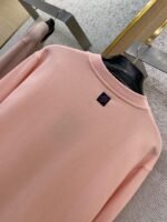 LV Hand Signed Embroidered Monogram Crew Sweatshirt Pink - 图片 8