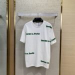 LV Letters Printed Crew Neck Short Sleeve T-Shirt