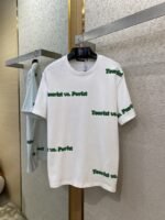 LV Letters Printed Crew Neck Short Sleeve T-Shirt - 图片 5