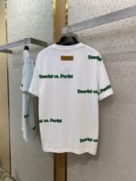 LV Letters Printed Crew Neck Short Sleeve T-Shirt - 图片 7