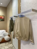 Miu Miu Check Removable Lapel Zip Jacket Coat - 图片 4
