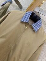 Miu Miu Check Removable Lapel Zip Jacket Coat - 图片 6