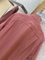 LV Checkered Jacquard Short Sleeve Shirt Pink - 图片 8