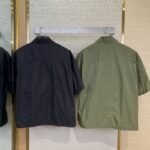 Prada Minimalist Recycled Nylon Short Sleeve Shirt Black - 图片 2