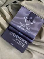 Prada Minimalist Recycled Nylon Short Sleeve Shirt Army Green - 图片 9