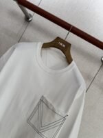 Bottega Veneta Pocket Embroidery Short Sleeve White - 图片 3